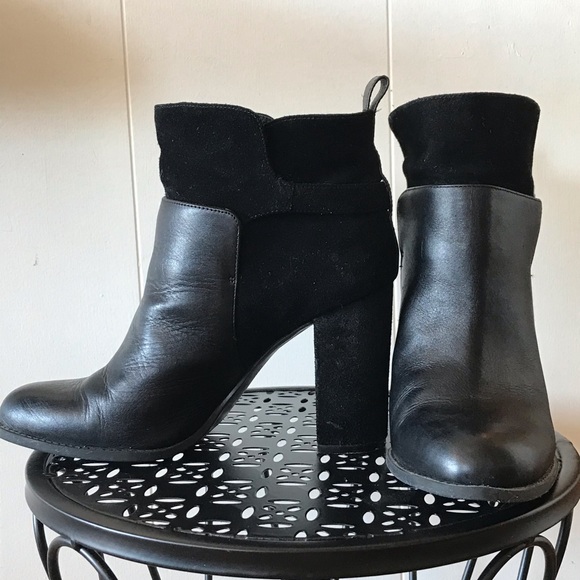 Nine West leather and suede ankle boots - Picture 2 of 6